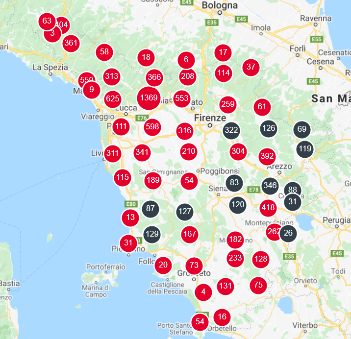 mappe case in vendita in Toscana a meno di 1000 €/mq