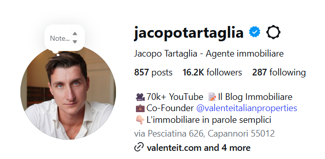 instagram jacopo tartaglia